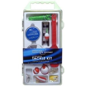 South Bend 137 Piece Deluxe Fishing Tackle Kit, Medium, Clear