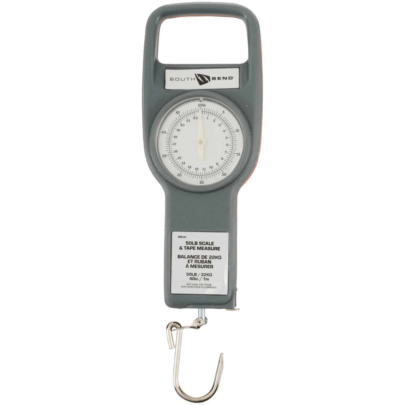 Measure Sth South bend 50 lb. scale & tape measure - TheBookOnGoneFishing