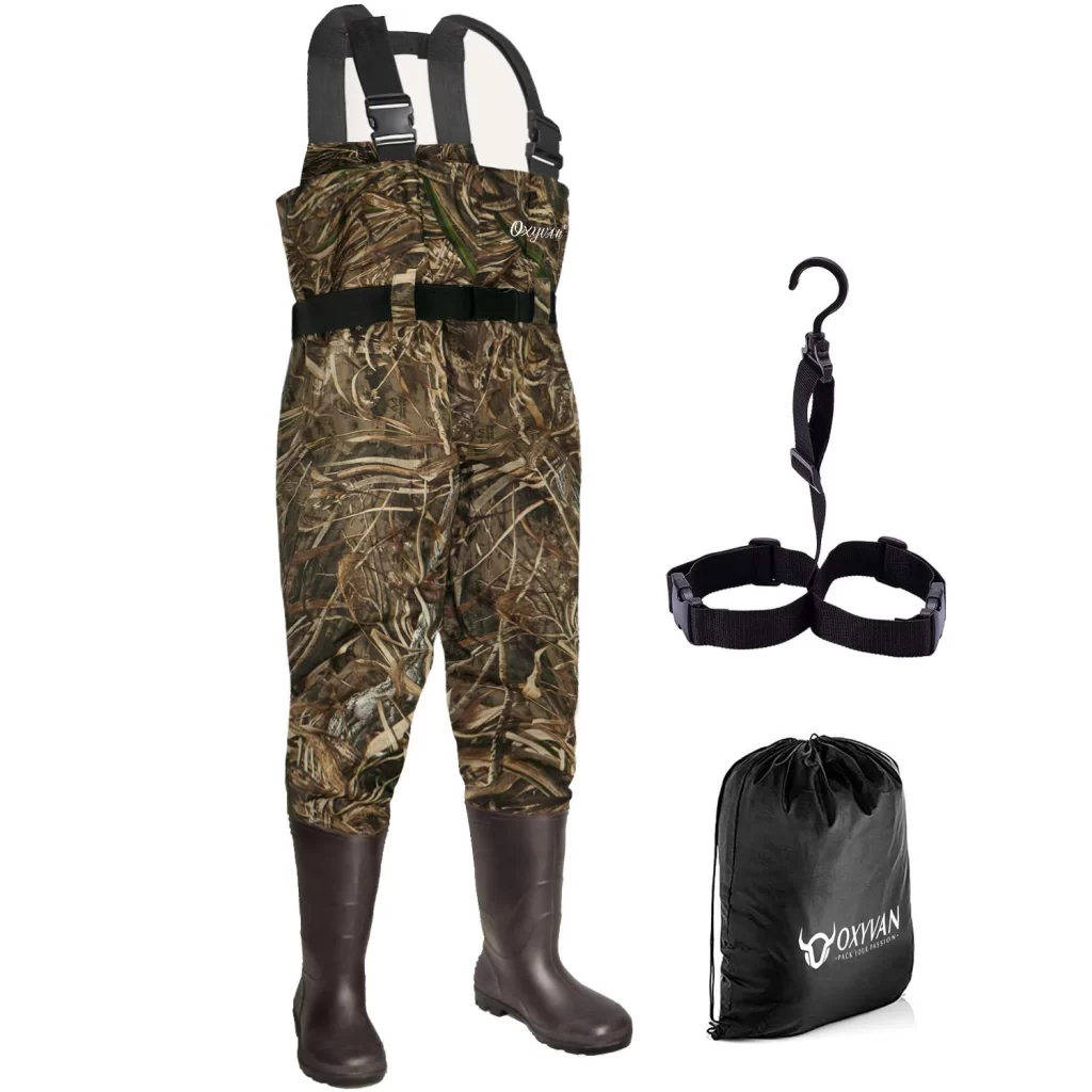 OXYVAN Chest Waders for Men & Women with Boots, Light weight Wear-Resistant Waterproof Hunting / Fishing / Farm & Garden Work At Walmart.com thebookongonefishing