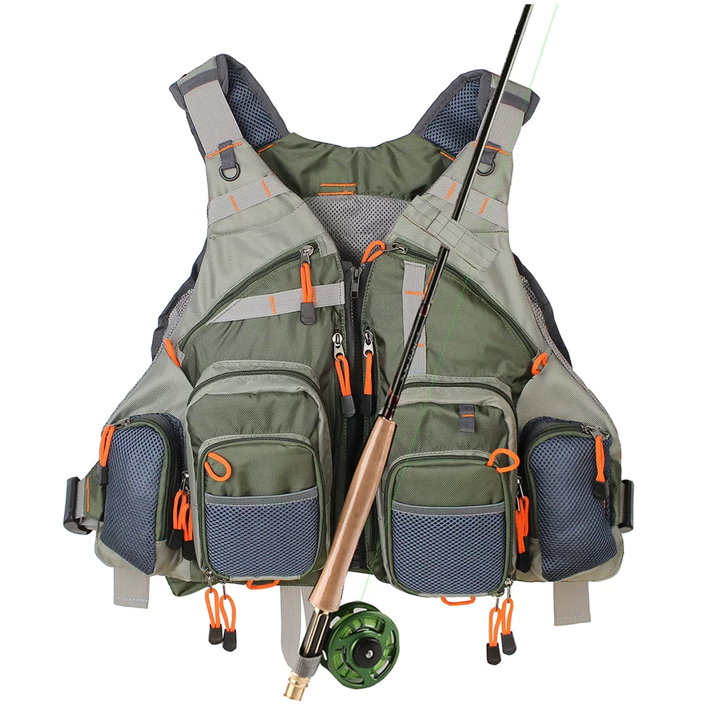 Kylebooker Fly Fishing Vest Pack Adjustable for Men and Women FV01 cipads freeads