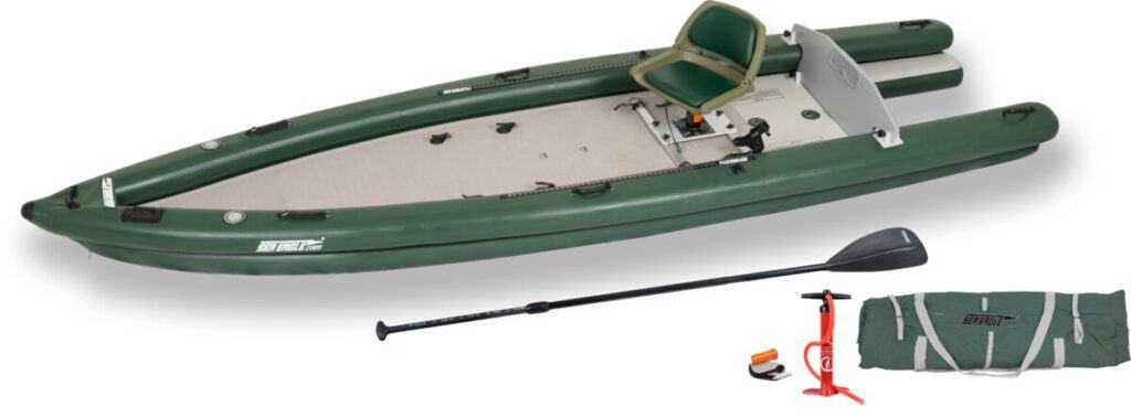 Sea Eagle FSK16 Inflatable FishSkiff 16 Frameless Fishing Boat - Solo Startup Package At Walmart.com thebookongonefishing